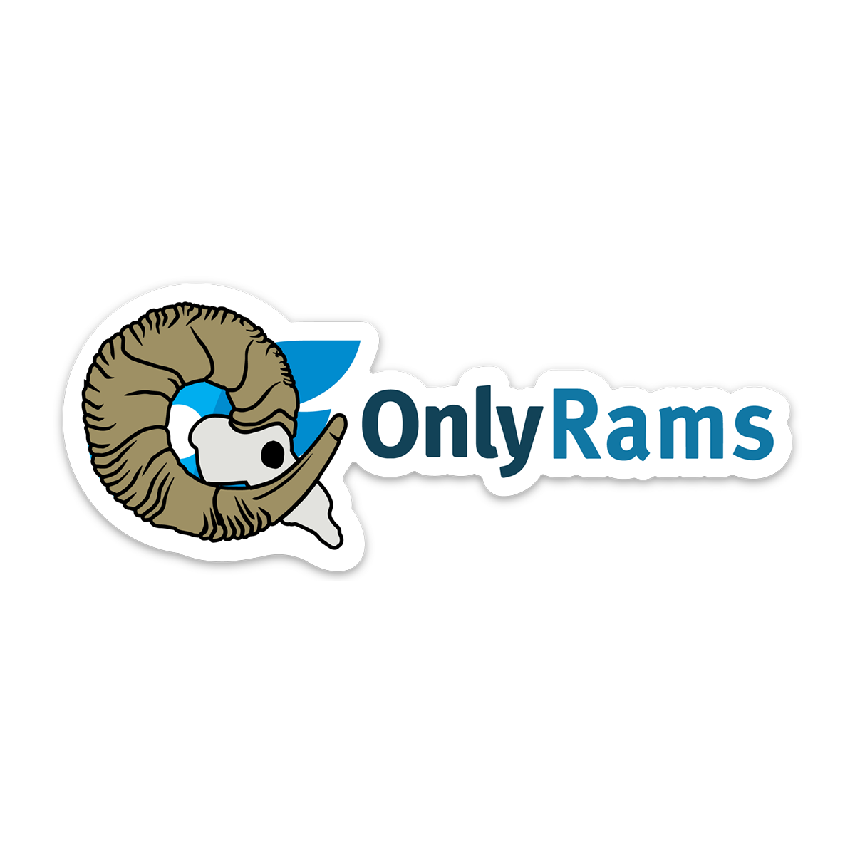 Only Rams Sticker