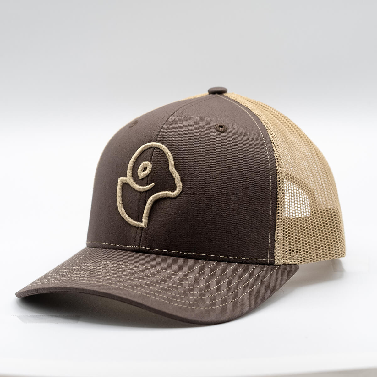Brown 3D Logo Snapback Cap
