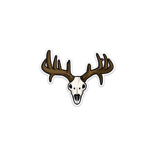 Coues Deer Skull Sticker