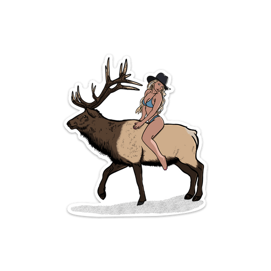 Elk Girl Sticker