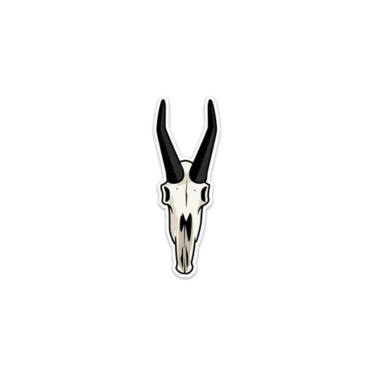 Mountain Goat Skull Sticker